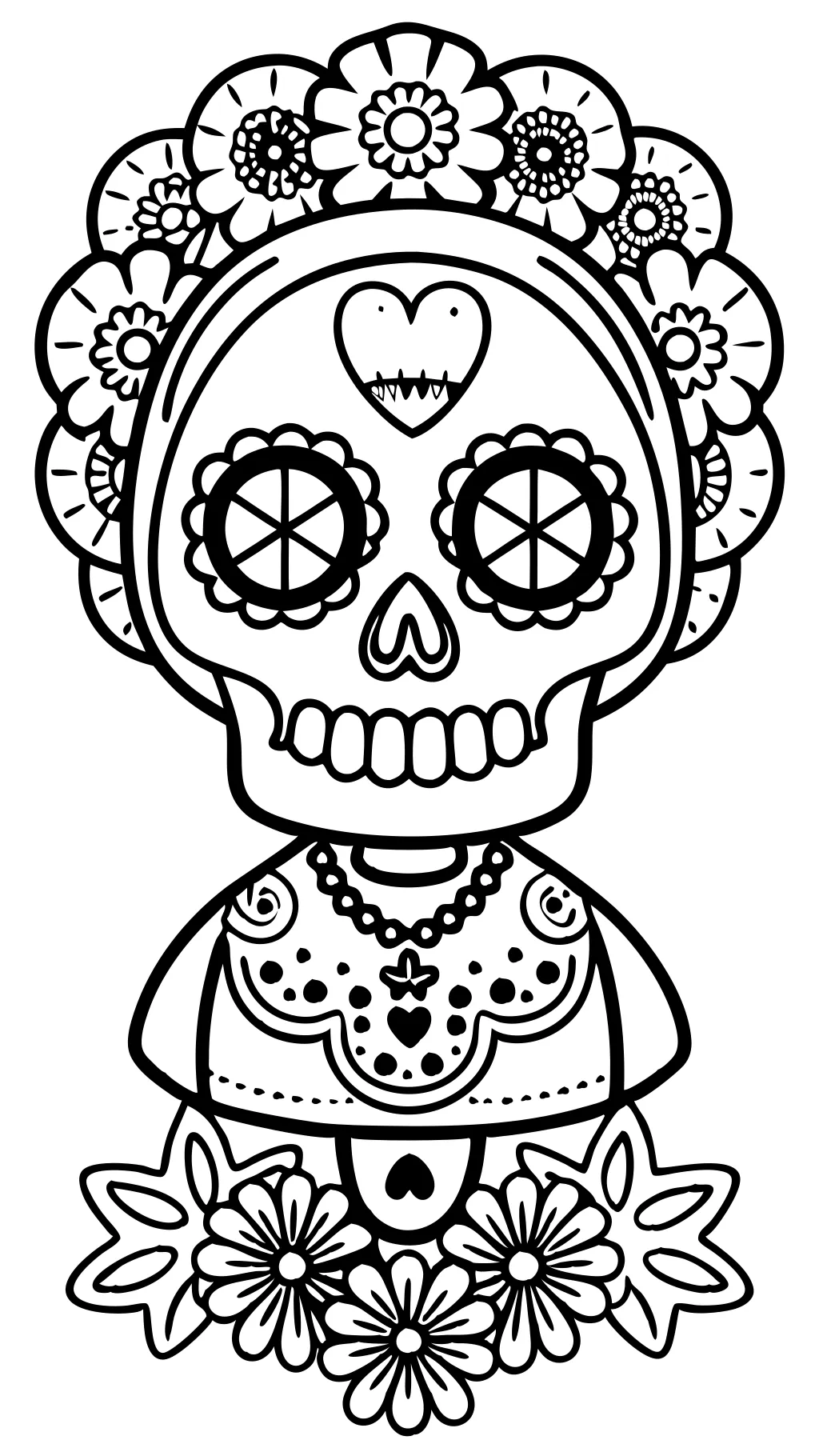 de los muertos para colorear